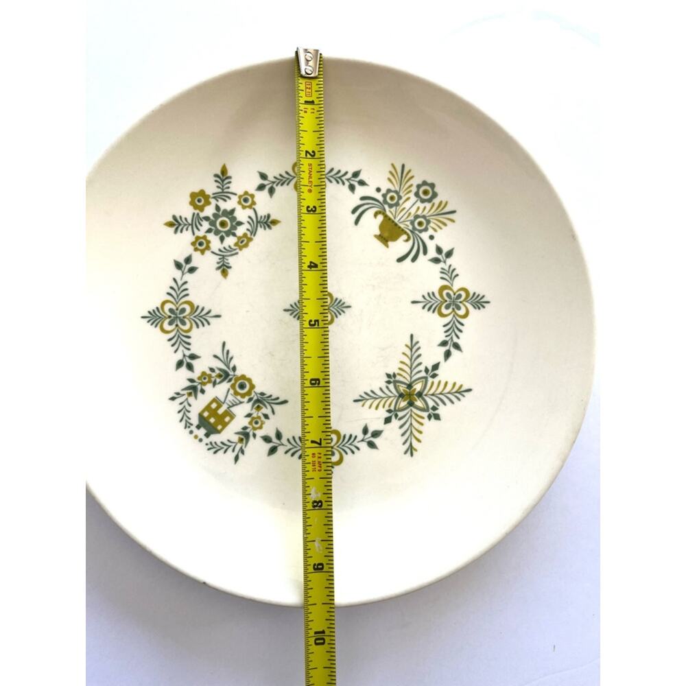 Vintage Steubenville Pottery Floral Ceramic Dinner Plate Provincetown Pattern - Picture 6 of 6